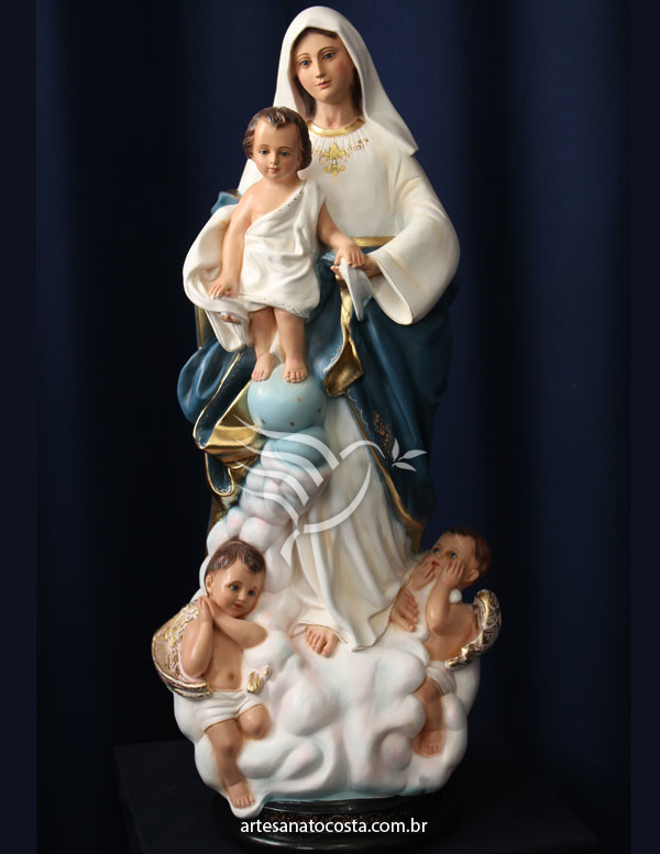 Nossa Senhora das Vitórias 60cm Artesanato Costa Nossa Senhora das Vitórias 60cm Artesanato Costa